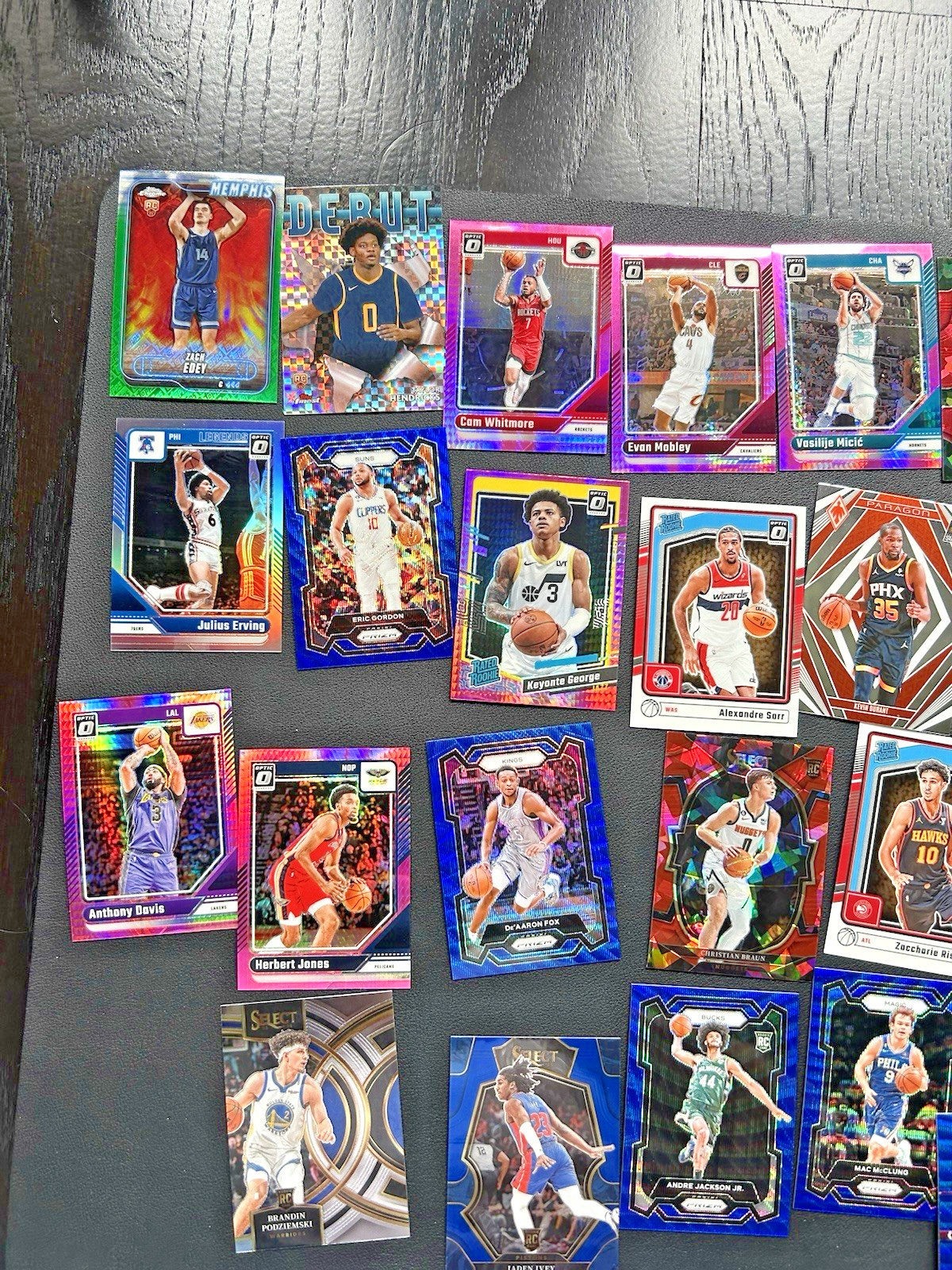 Insane (460+) Lot 5 AUTOS, Patches, #’d NBA Prizm, Select, Optic: Stars, RCs!!! view 13