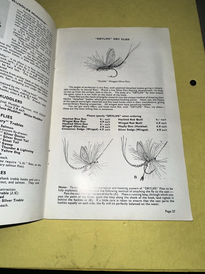 Fly Fishing & Fly Tying Catalogue 1968 Tom C. Saville Ltd Equipment Hooks Hobby - Image 3 of 4