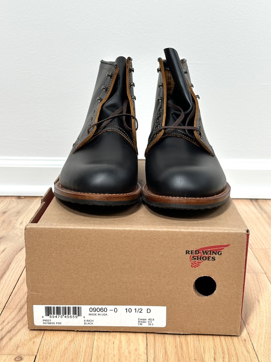 Red Wing Shoes 9060 Flatbox Beckman Black Klondike Boots Mens 10.5