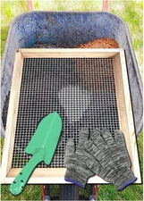 Soil Sifter, Dirt Sifter for Gardening, Compost Garden Sieve, Light... 