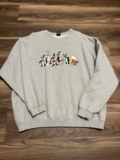 Vintage 90s Looney Tunes Sweatshirt Warner Bros Studio Store Crewneck XXL