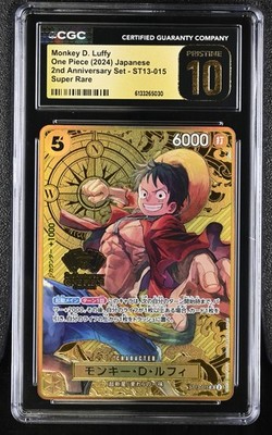 Monkey D. Luffy ST13-015 SR Japanese One Piece 2nd Anniversary CGC