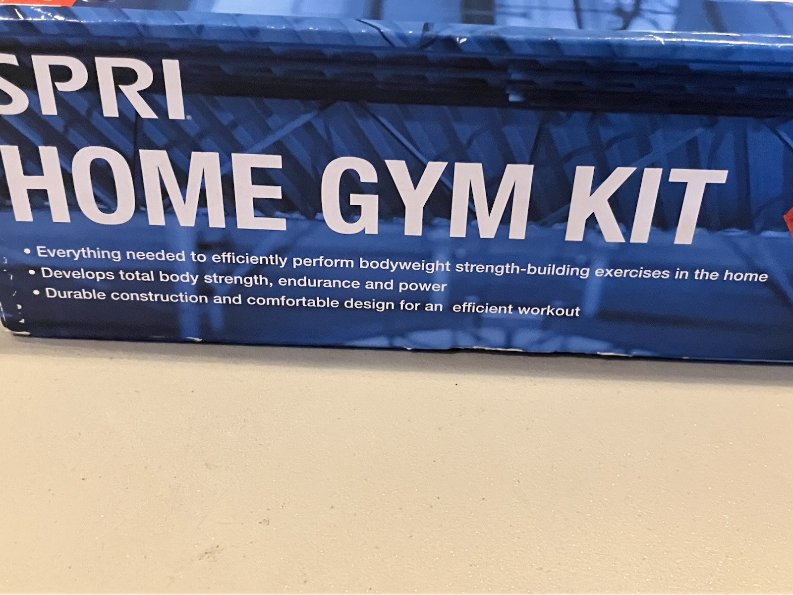 SPRI Home Gym Kit Push-up Bars Ab Wheel Jump Rope Resistance Tube Fitness