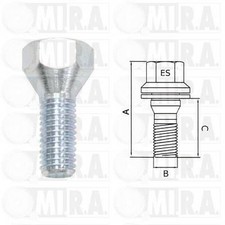 MI.R.A. Radschraube für FIAT 500 Limousine 29/1682