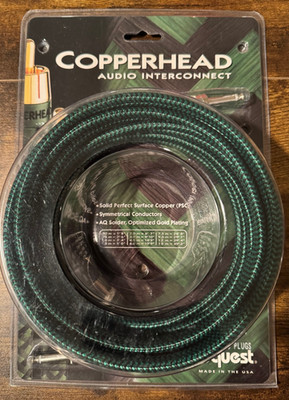 AudioQuest Copperhead lnterconnects, RCA, pair, 5M