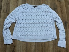 DKNY Jeans Sweater Women's Size Small, Blue Silver, Sparkle, Pullover