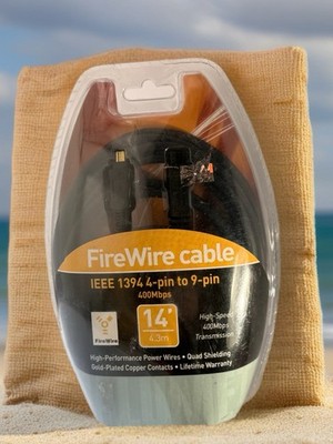 Calumet 1394 IEEE Firewire 4 Pin To 9 Pin Cable, 14  Feet, Or 4.3 Meters
