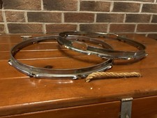 Ludwig 10 Lug COB 10 Lug Hoops Rims Brass Supraphonic