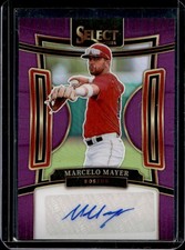 2024 Panini Select Marcelo Mayer Signatures Purple Prizm Auto #/35 Red Sox
