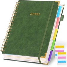 5 Subject Notebook Colle Ruled with Movable Tab Dividers, 300
