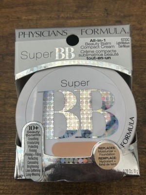 Physicians Formula Super BB All in 1 Beauty Balm Compact 6233C Light/Medium HTF
