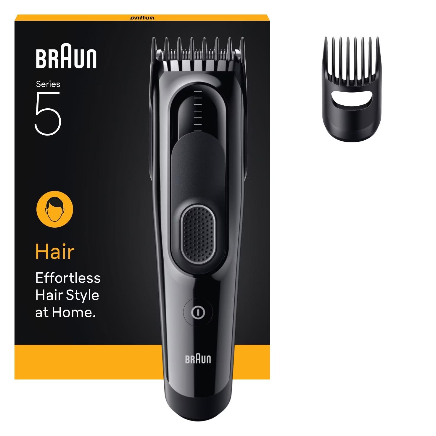 Braun HC5510 Hair Clipper - Black - Image 5