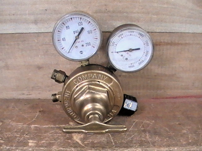 #ad VICTOR #SR 450 D WELDING GAS REGULATOR WITH PRESSURE GAUGES UNTESTED $54.99