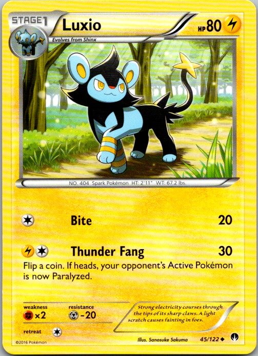 Luxio Uncommon XY - BREAKpoint 45/122 NM