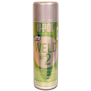 U-POL COPPER Rich WELD-THROUGH PRIMER #2 SPRAY CAN Thru