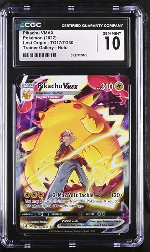 CGC 10 Pikachu VMAX TG17/TG30 - Lost Origin Trainer Gallery