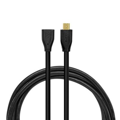 Logilink CU0121 USB 2.0 Verlängerungskabel Micro-USB B 1m schwarz