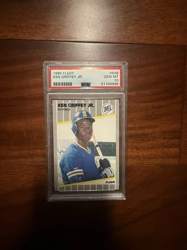 1989 Fleer Ken Griffey Jr Rookie PSA 10