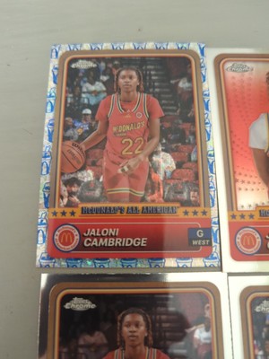 Jaloni Cambridge 2024 Topps Chrome McD All America-6 CARDS McFlurry Refractor +5
