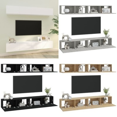 4x TV Wandschrank Wohnwand HiFi Lowboard Hängeschrank mehrere Auswahl DE