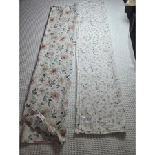 Pottery Barn Kids Organic Cotton Muslin Swaddle Blankets Floral Lot of 2 47x47
