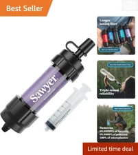 Versatile Mini Water Filter: Ideal for Camping, Travel & Emergency Preparedness