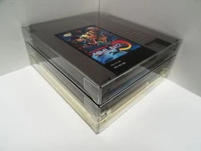 10 NES Cartridge Protectors  New Crystal Clear Cases Sleeves  Nintendo Carts Box
