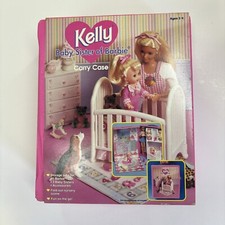 1996 Mattel Kelly Baby Sister of Barbie Carry Case with Fold Out Nursery