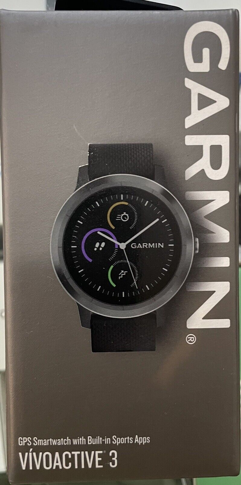 Garmin Vivoactive 3 GPS Smartwatch - Black for sale online