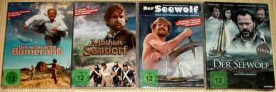 NEU! 4x TV-KLASSIKER - Mathias Sandorf + 2x Der Seewolf + Der schwarze Bumerang