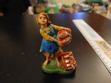 personaggio presepe vintage - made in Italy in plastica