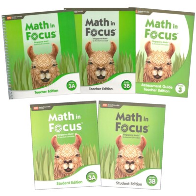 Grade 3 Math in Focus 2020 Homeschool Curriculum Student Teacher Edition Tests