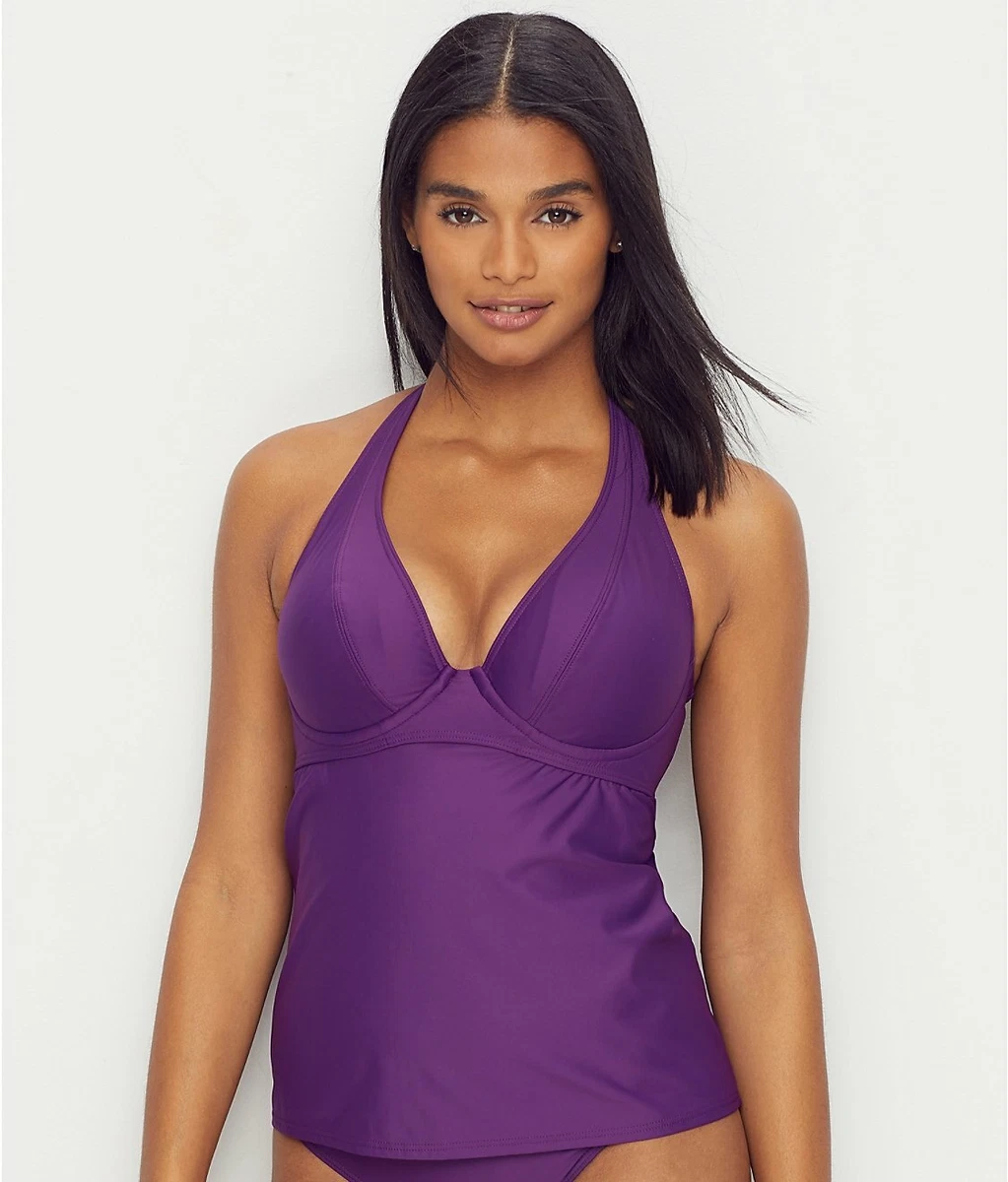 Sunsets DEEP PLUM Muse Tankini Swim Top, US 40F/38G/36H