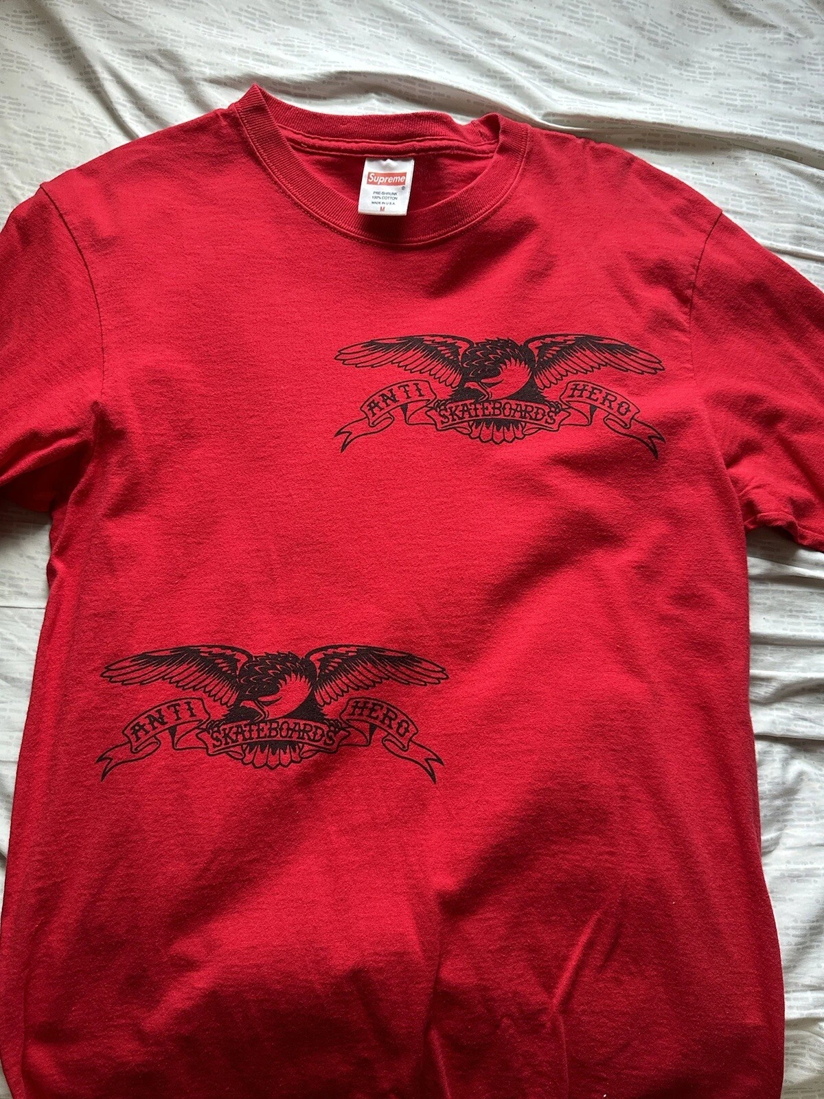 Supreme Antihero Rouge manches longues taille M RARE
