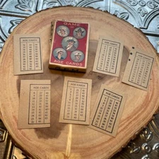 Vintage G.E.M. Company Game of Age Cards - Rare Collectible 