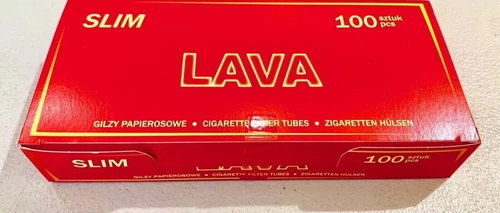6.5 mm   Lava slim tubes  pack 100  save 40% tobacco use - Picture 1 of 1