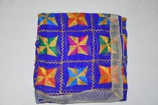 Vintage Traditional Punjabi Phulkari Hand Embroidered Bridal Wear Indian Dupatta