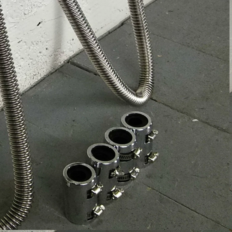 Kit de manguera de calefacción Ford F100 1953-1956 48 pulgadas SS un cromo pulido nuevo b fácil hágalo usted mismo Foto 2 de 4