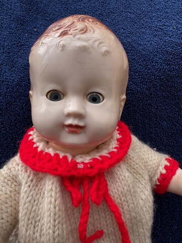 1940's VINTAGE PEDIGREE DELITE HARD PLASTIC BOY DOLL - Picture 2 of 8