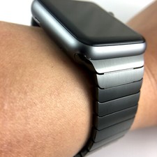 apple watch 42mm space black link bracelet