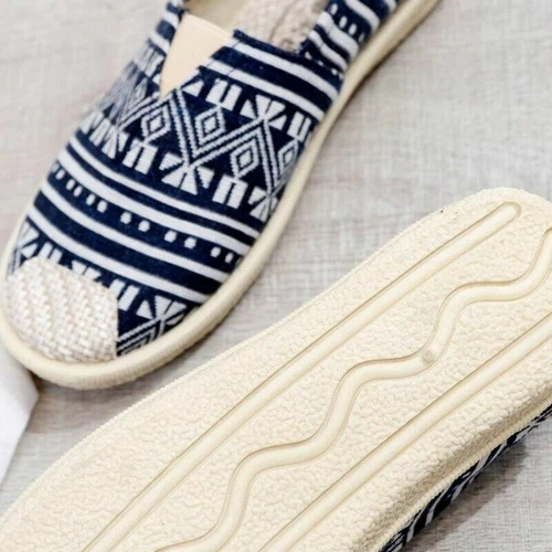 Zapatos de salón informales deslizantes de lona sin cordones estilo hilo dental para mujeres y damas - Imagen 5 de 18