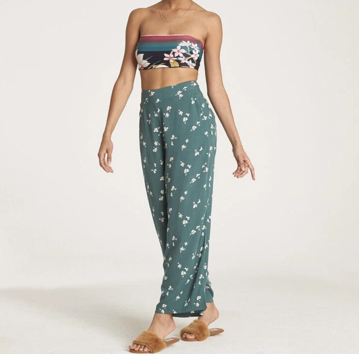 Billabong Juniors' Going High Floral-Print Pants - Macy's