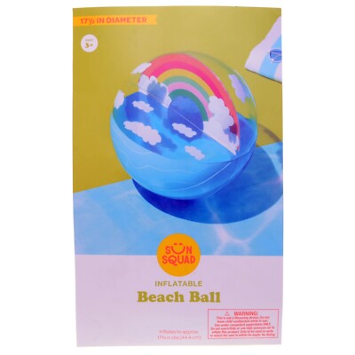 17.5'' Beach Ball Rainbow By Sun Squad