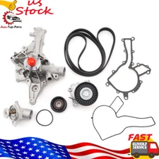 For 02-08 Mercedes-Benz G500 Engine Water Pump Kit & Thermostat & Belt Tensioner