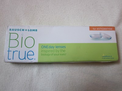 Bausch+Lomb Bio true weiche Tageslinsen +1,25 Cyl-0,75  MHD 10/23  5 Stück