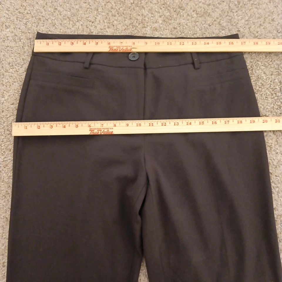 Pantalones de vestir Studio 1940 Marissa para mujer talla 8 marrón 33x32 tiro medio Foto 2 de 4