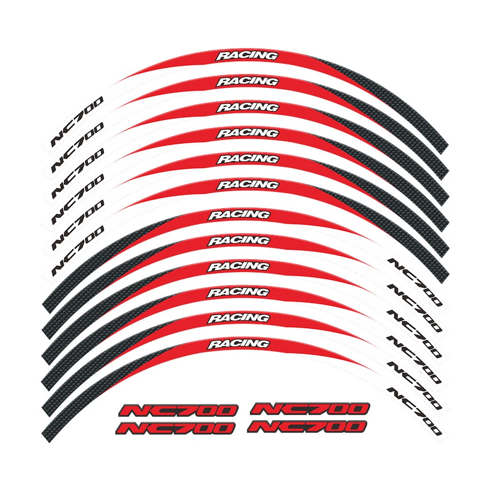 Para Honda NC700 S X XD XDH Accesorios Moto 17" Llanta Rueda Calcomanía Adhesiva Foto 4 de 4