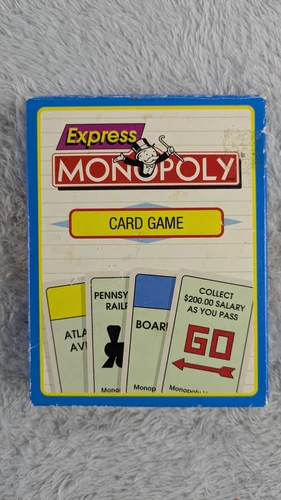 Vintage 1993 Parker Brothers Express Monopoly Card Game Complete In Box