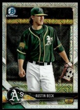 2018 Bowman Mojo BCP6 Austin Beck Oakland Athletics Baseball Card