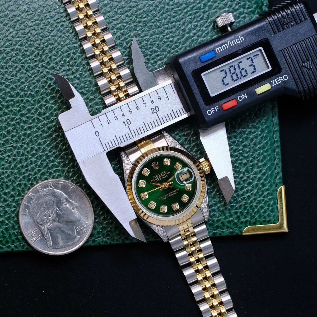 Rolex Lady Datejust 69173 18KY & Steel Purple Diamond Dial